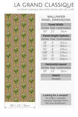 retro cottage peel and stick wallpaper specifiation