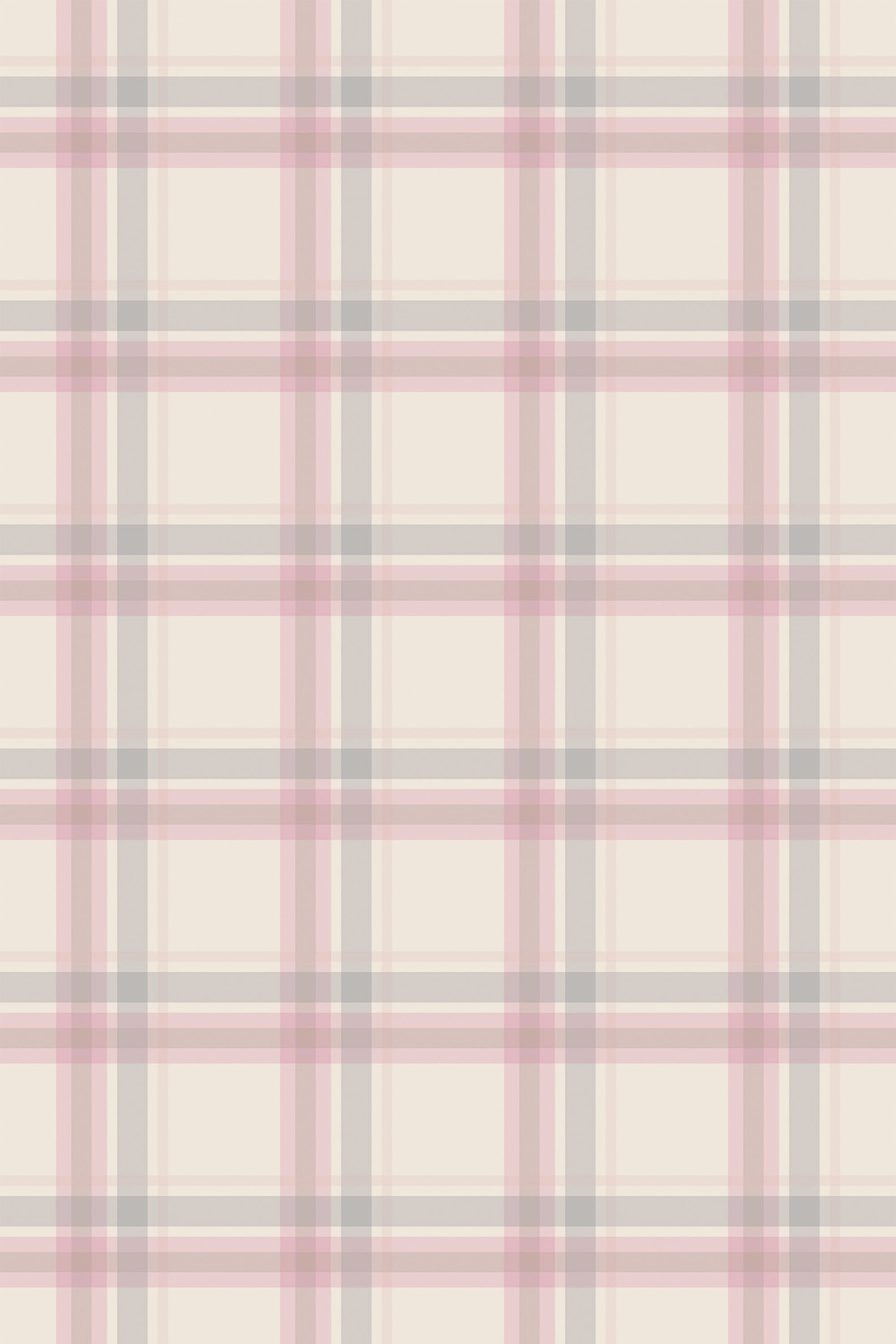 pink and beige plaid wallpaper pattern repeat
