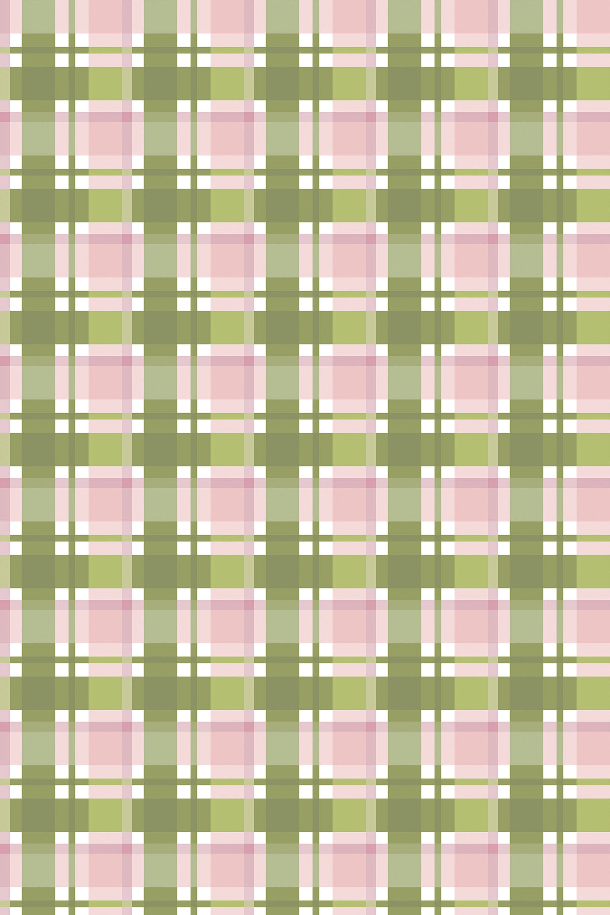 green and pink plaid wallpaper pattern repeat