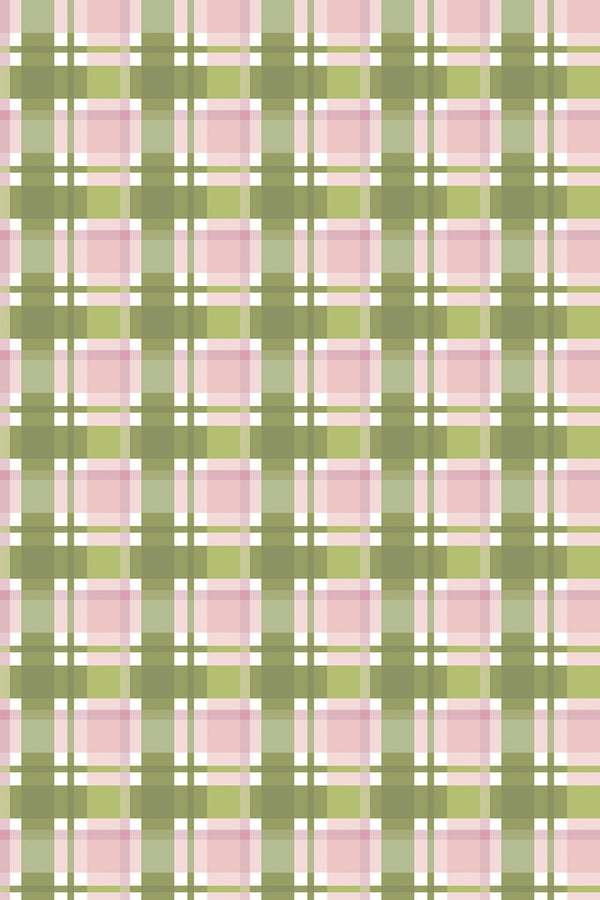 green and pink plaid wallpaper pattern repeat