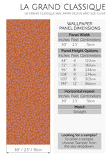 terracotta branch peel and stick wallpaper specifiation
