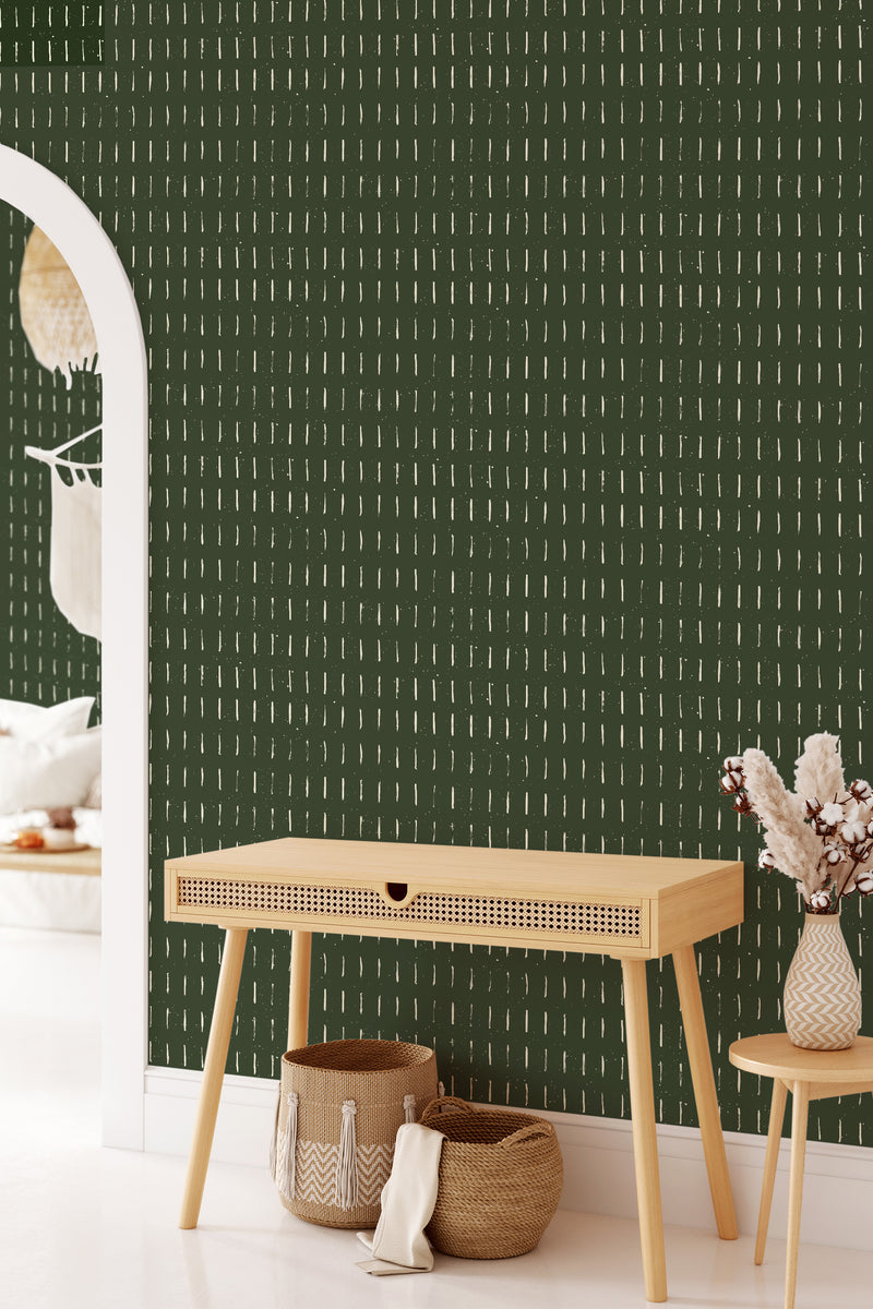 living room home office natural accessories earthy green brush strokes wall decor