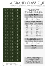 earthy green brush strokes peel and stick wallpaper specifiation