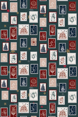 christmas postage stamps wallpaper pattern repeat