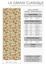 christmas cones peel and stick wallpaper specifiation