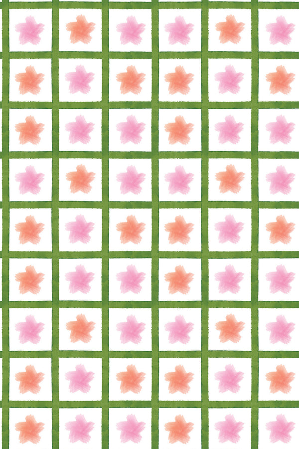 plaid stars wallpaper pattern repeat