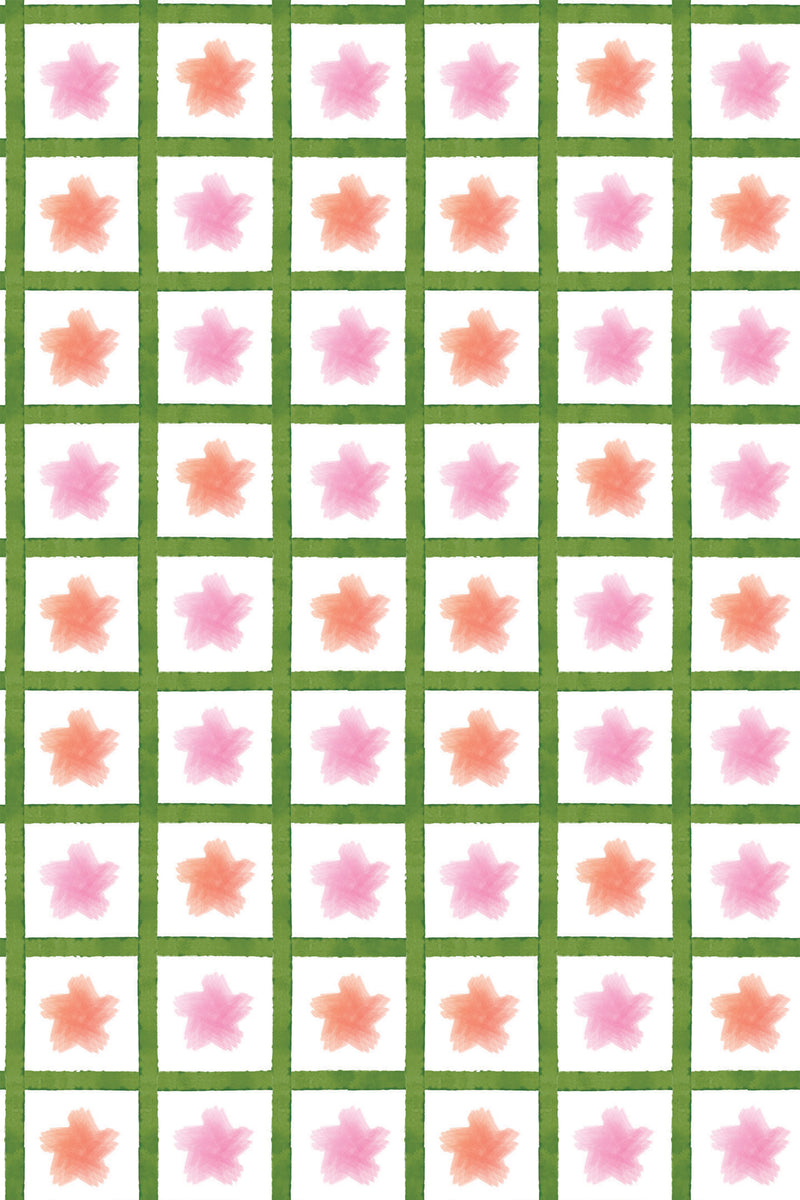 plaid stars wallpaper pattern repeat