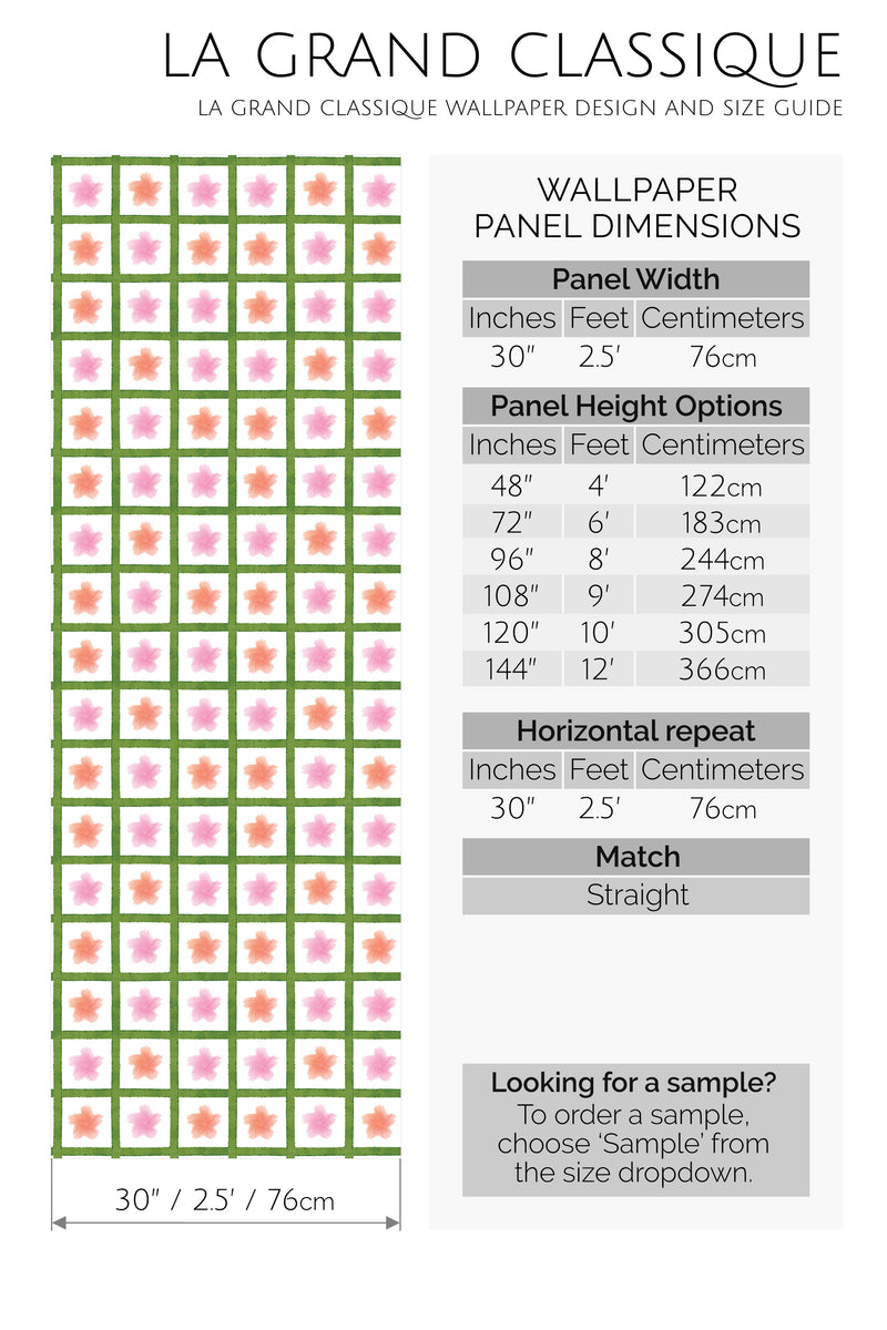 plaid stars peel and stick wallpaper specifiation