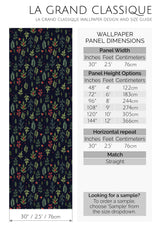 christmas leaves peel and stick wallpaper specifiation
