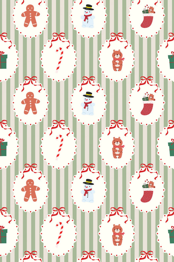 vintage christmas wallpaper pattern repeat