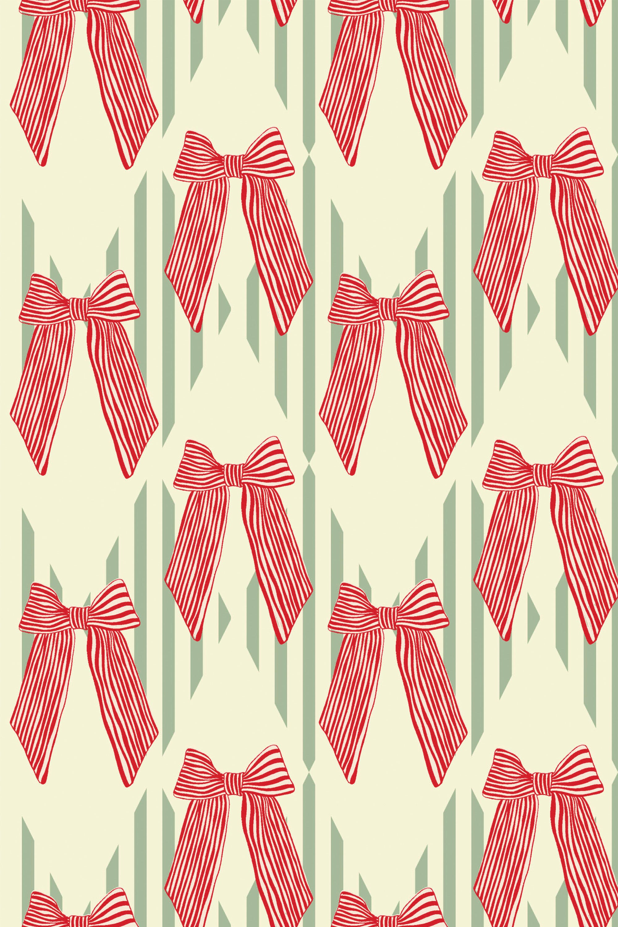 christmas bow wallpaper pattern repeat