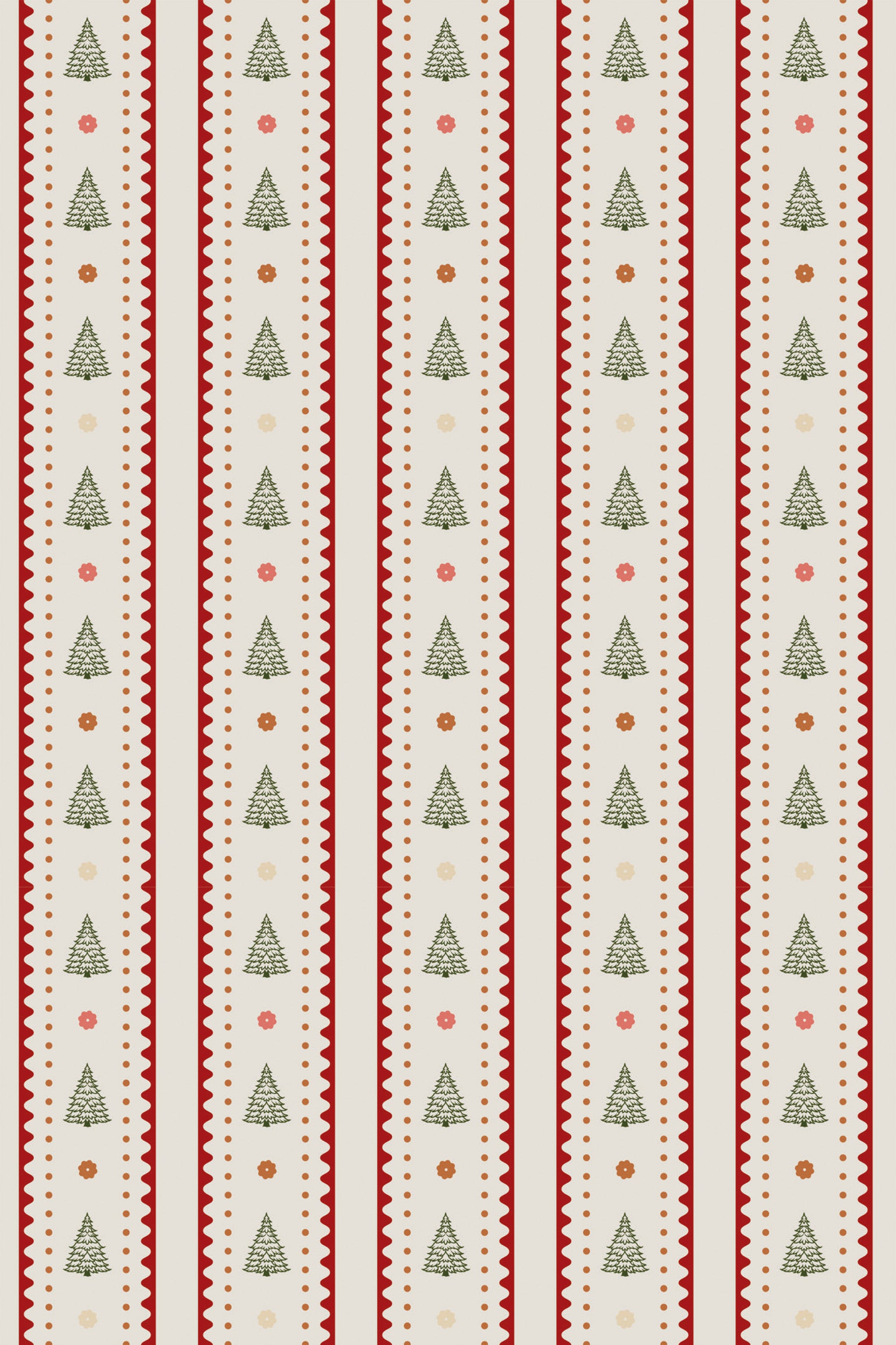 vintage christmas stripes wallpaper pattern repeat