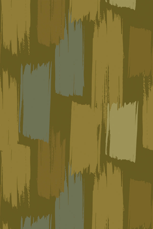 Green Brush Stroke Wallpaper