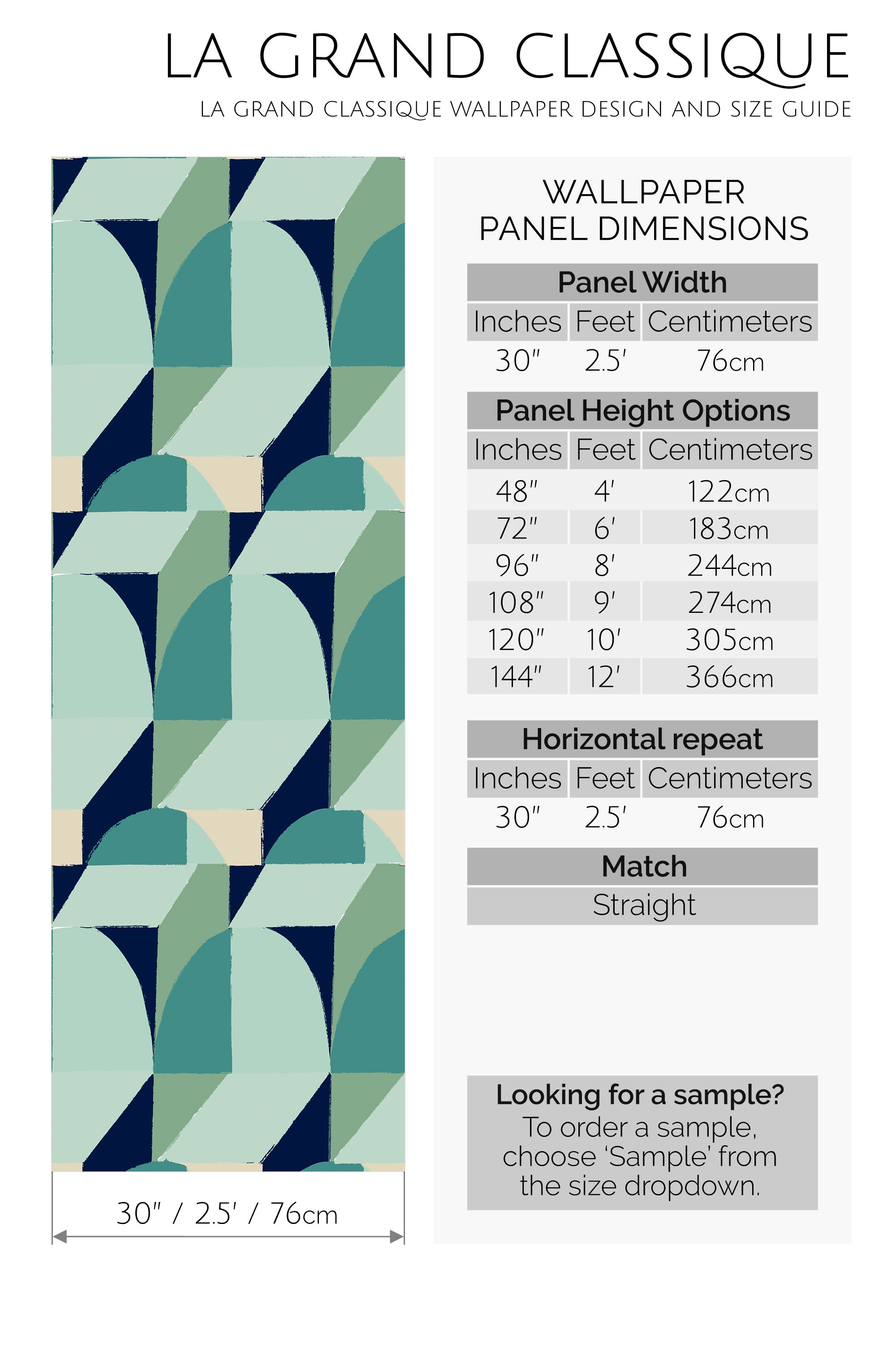 minty brush geometric peel and stick wallpaper specifiation