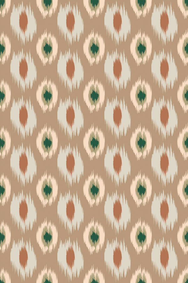 Jagged Ikat Ovals
