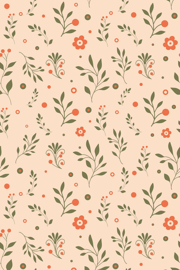 Playful Floral Sprigs