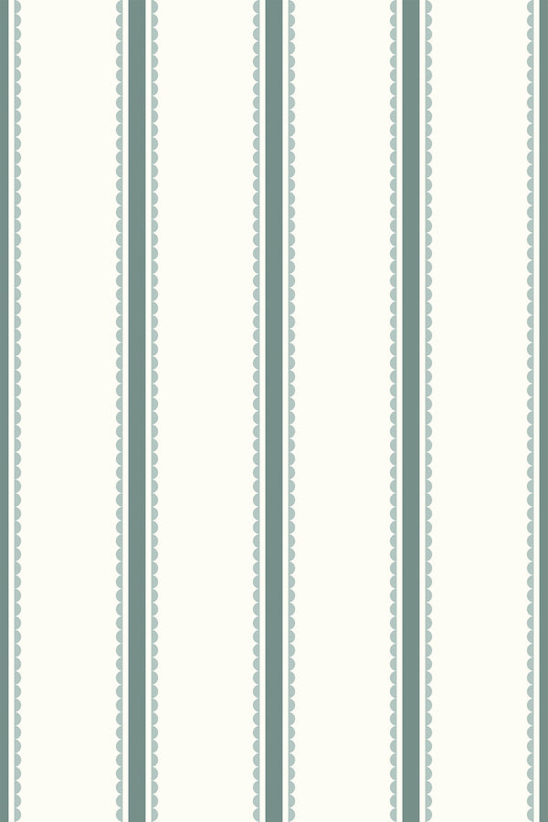 Blush Scalloped Stripe