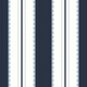 Navy Scalloped Stripe
