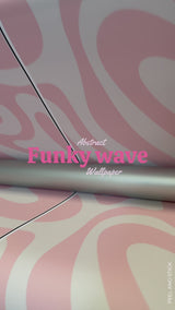 funky wave peel and stick wallpaper