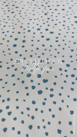 Blue speckled dot wallpaper peel and stick 
