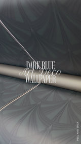 dark blue art deco wallpaper