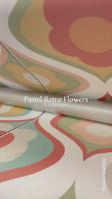 Pastel retro flowers