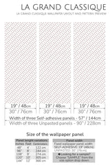 lines and dots peel and stick wallpaper specifiation