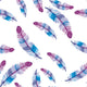 Watercolor feather Wallpaper