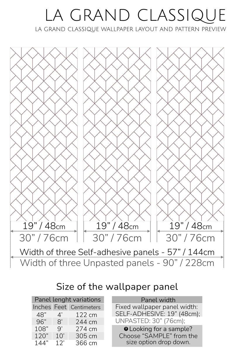 art deco seamless pattern peel and stick wallpaper specifiation