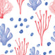 Watercolor corals Wallpaper