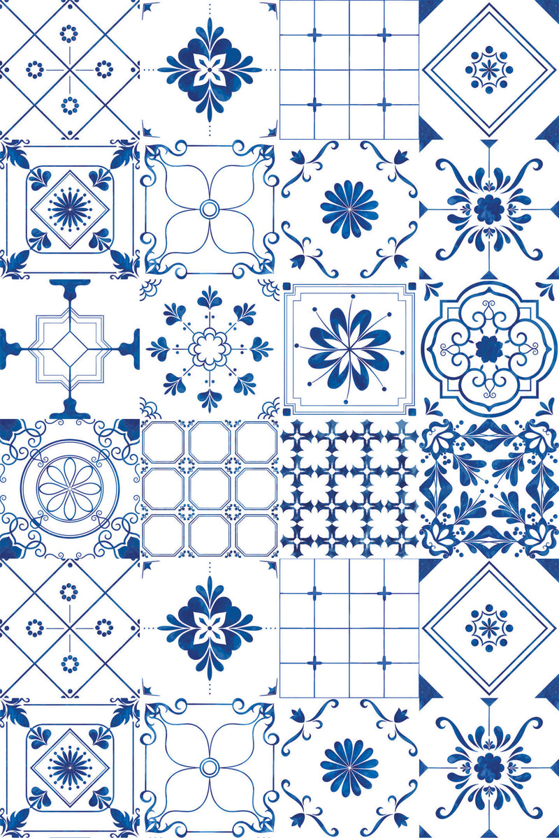 blue tile collection wallpaper pattern repeat