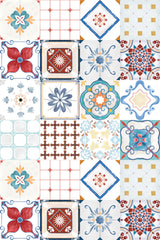 colorful tiles wallpaper pattern repeat
