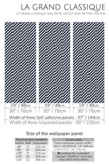 sailor stripes peel and stick wallpaper specifiation