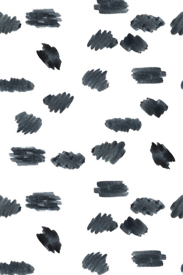 black watercolor dots wallpaper pattern repeat