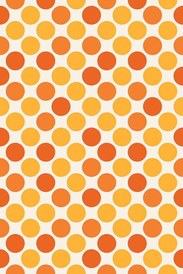 yellow and orange dots wallpaper pattern repeat