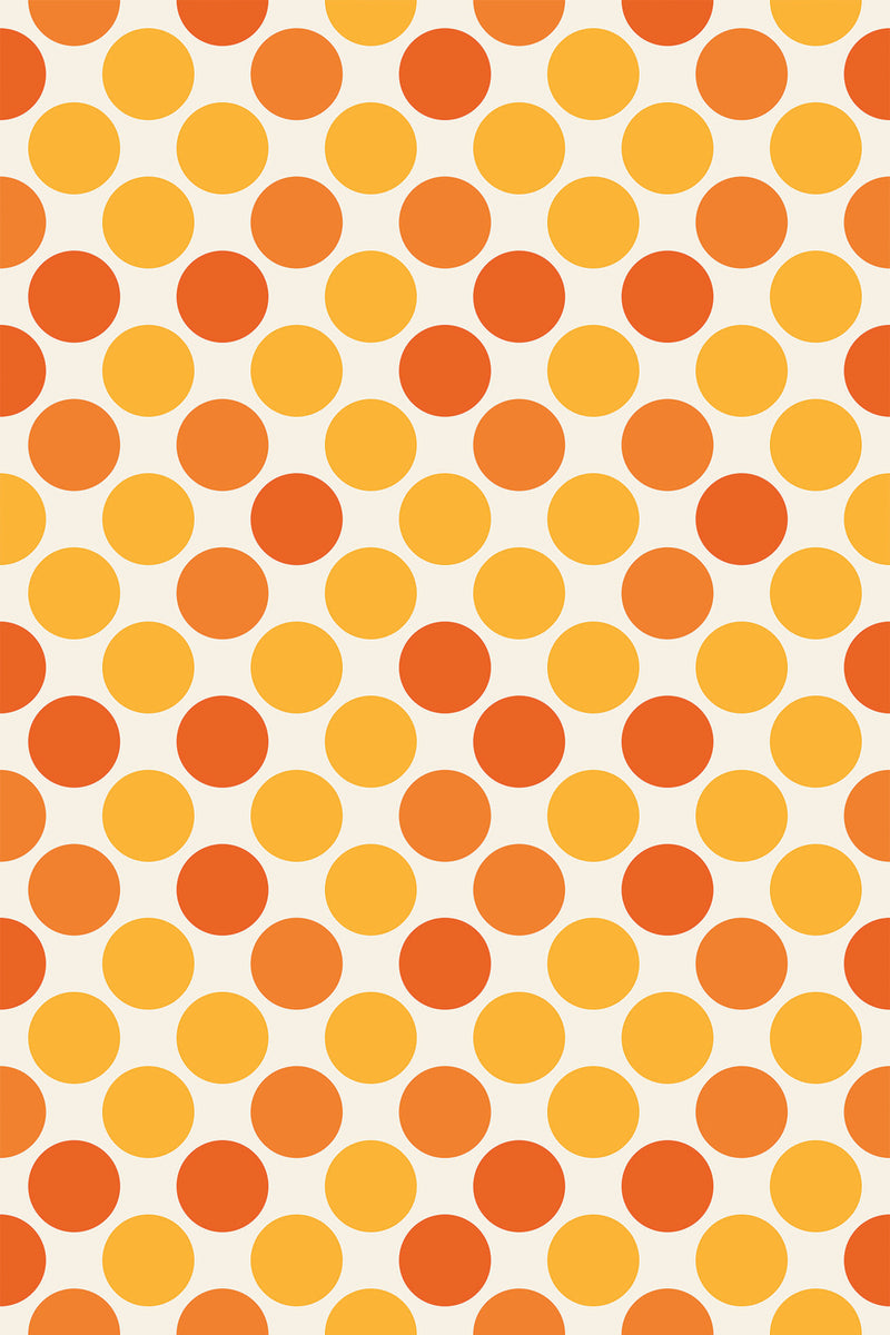 yellow and orange dots wallpaper pattern repeat
