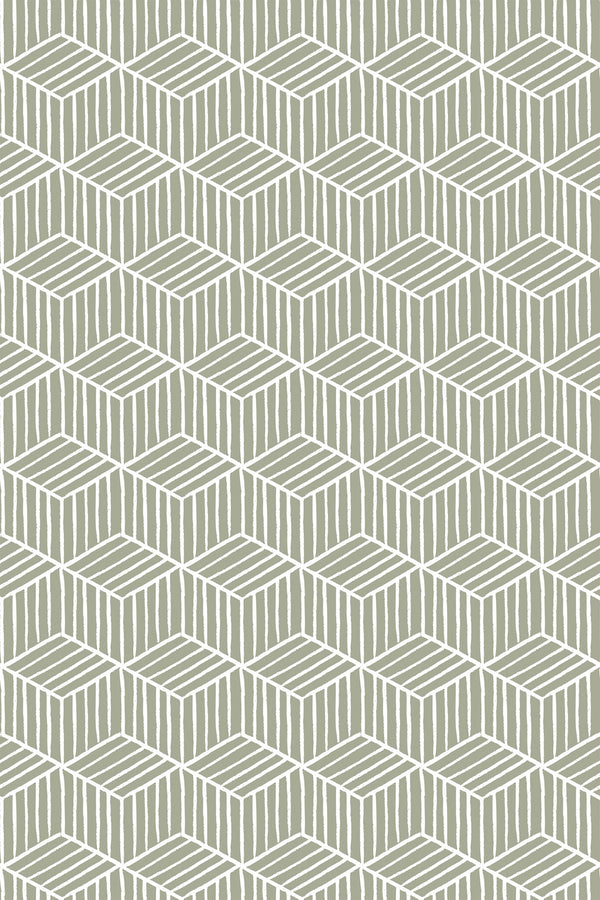painted cubes wallpaper pattern repeat