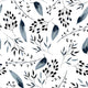 Floral and leaf Wallpaper