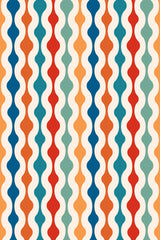 colorful retro wallpaper pattern repeat