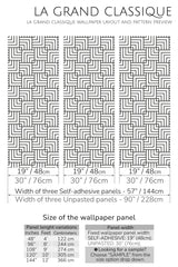 square pattern peel and stick wallpaper specifiation
