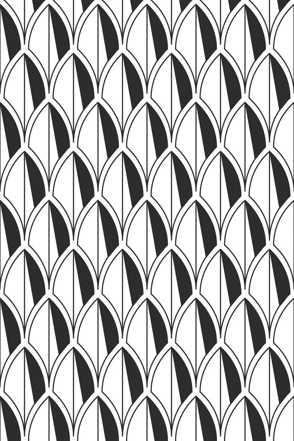 art deco leaves wallpaper pattern repeat