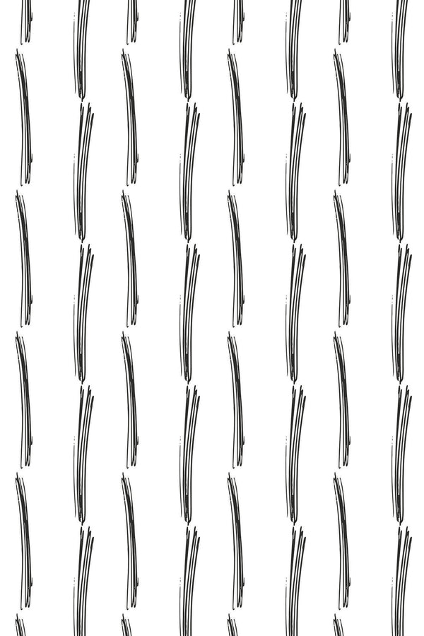 Vertical brush lines