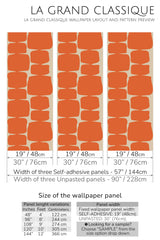 retro shapes peel and stick wallpaper specifiation