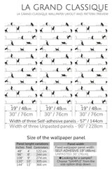 aesthetic cats peel and stick wallpaper specifiation