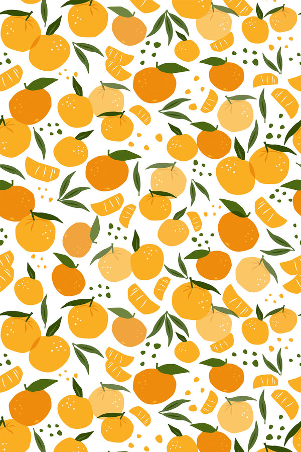 seamless orange fruit wallpaper pattern repeat