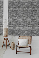 modern living room rattan chair decorative vase mesh pattern