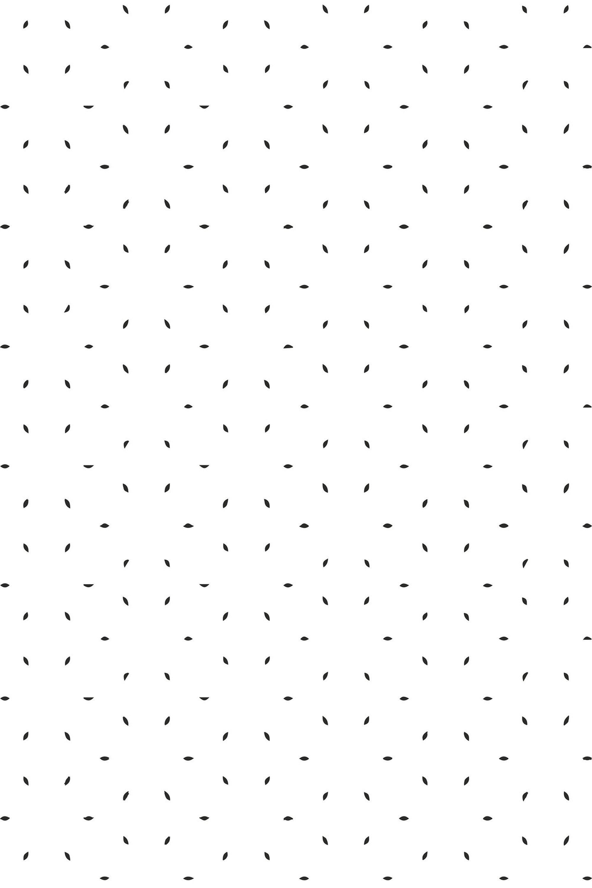 A repeating pattern with small, minimalist black star-like shapes on a white background. Peel and stick removable wallpaper.