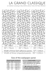 leaf print peel and stick wallpaper specifiation