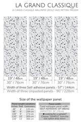terrazzo pattern peel and stick wallpaper specifiation
