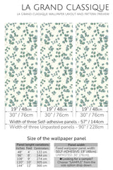 natural plant peel and stick wallpaper specifiation